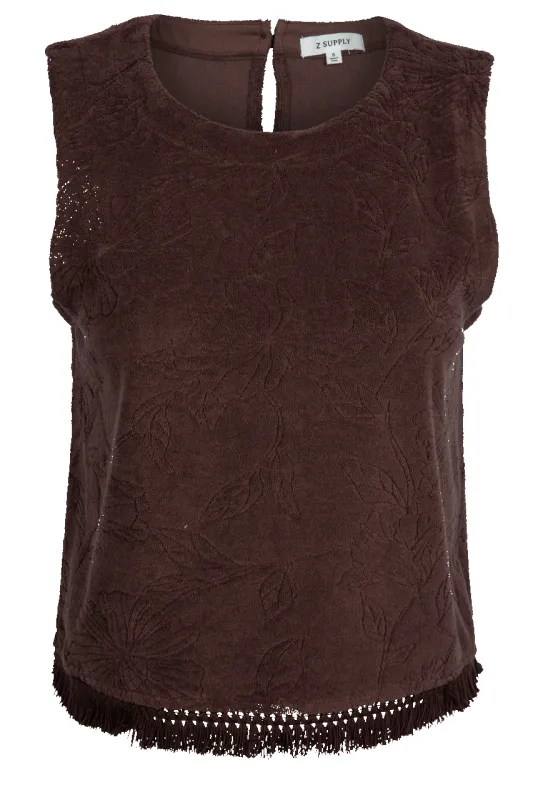 Sable Bloom Fringe Top made by Z Supply