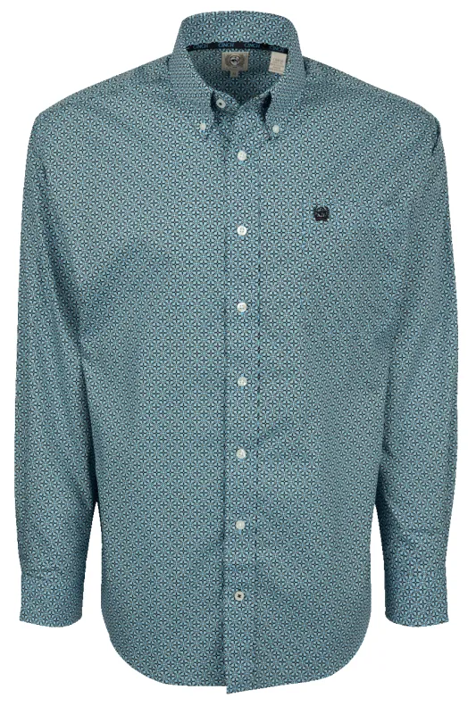 Cinch Diamond Grid Button-Down Shirt made by Cinch