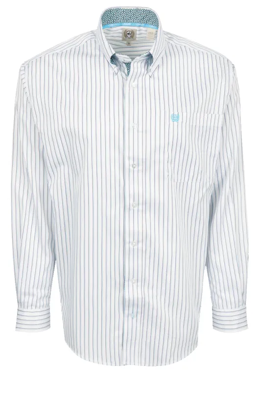 Cinch Stripe Diamond Cuff Button-Down Shirt made by Cinch