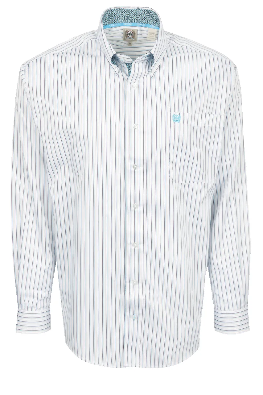 Cinch Stripe Diamond Cuff Button-Down Shirt sold by Pinto Ranch