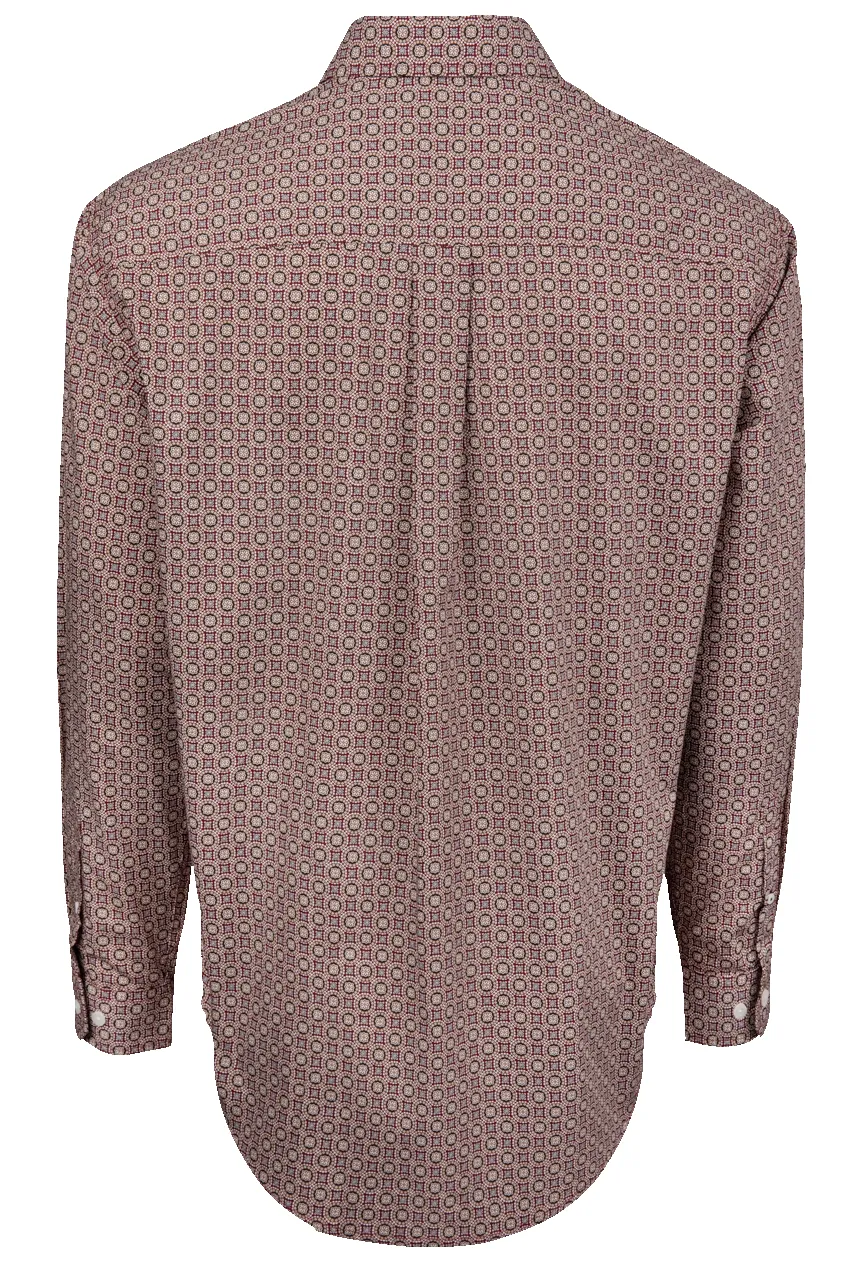 Cinch Foulard Print Button-Down Shirt - Burgundy sold by Pinto Ranch product image thumbnail 2