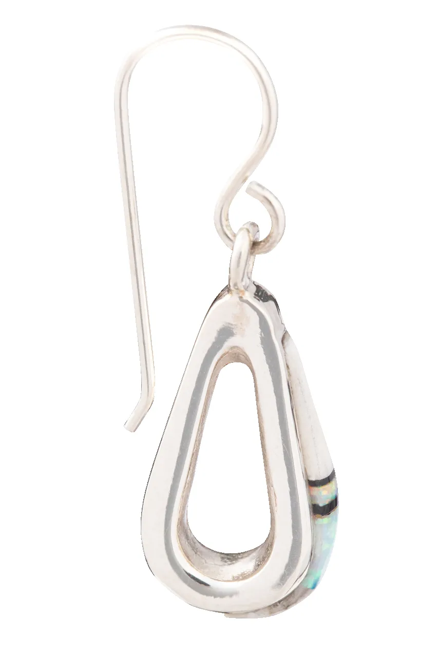 Sterling Silver Opal Drop Earrings sold by Pinto Ranch product image thumbnail 3