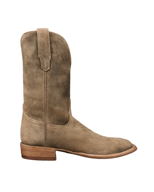 Tecovas Doc Suede Cowboy Boots - Gravel made by Tecovas