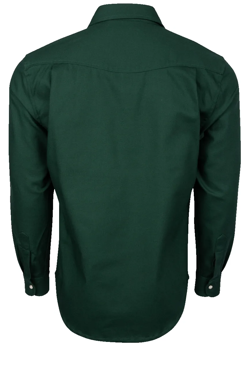 Richter Goods Men's Duck Canvas Western Snap Shirt - Malachite sold by Pinto Ranch product image thumbnail 2