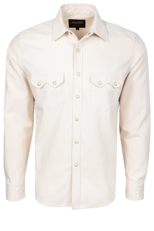 Richter Goods Men's Duck Canvas Western Snap Shirt - Clay made by Richter Goods