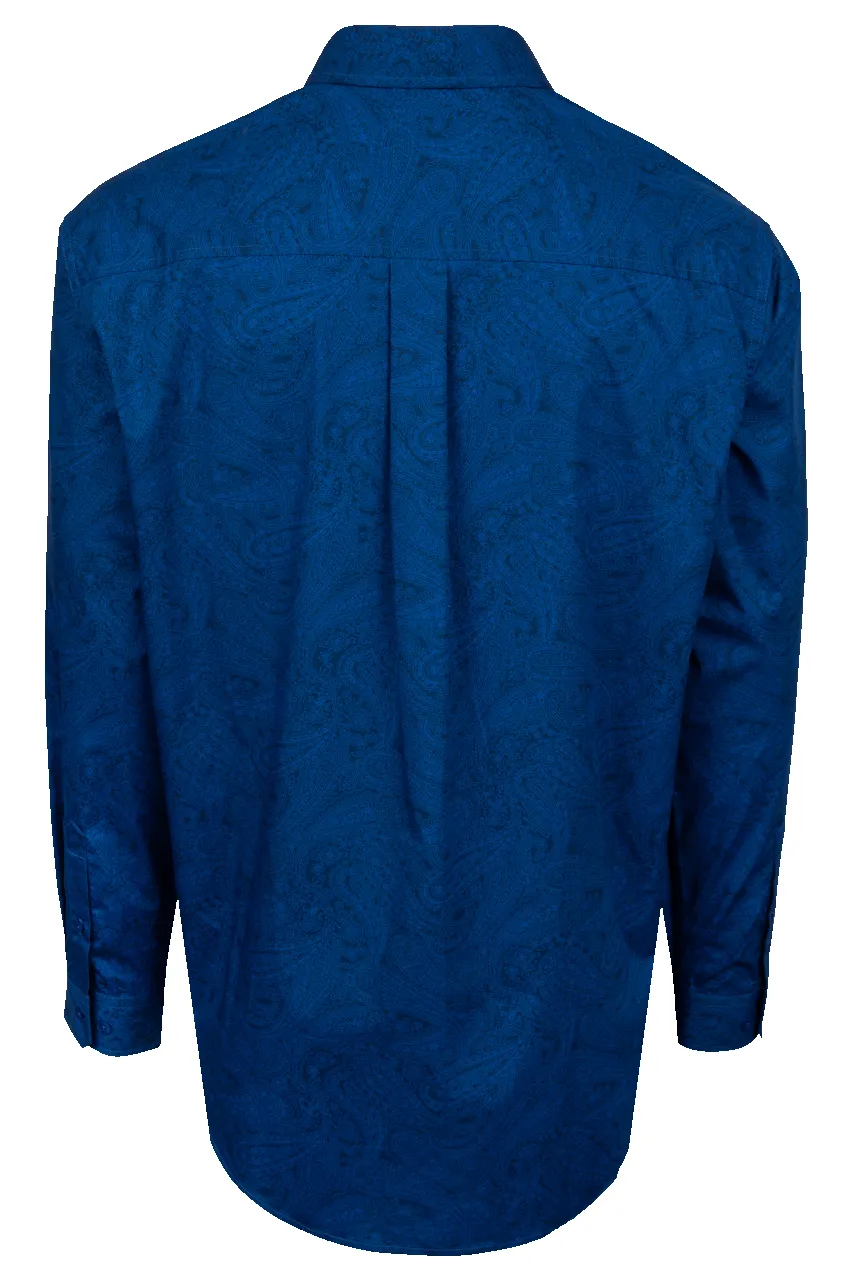 Cinch Blue Paisley Button-Down Shirt sold by Pinto Ranch product image thumbnail 2