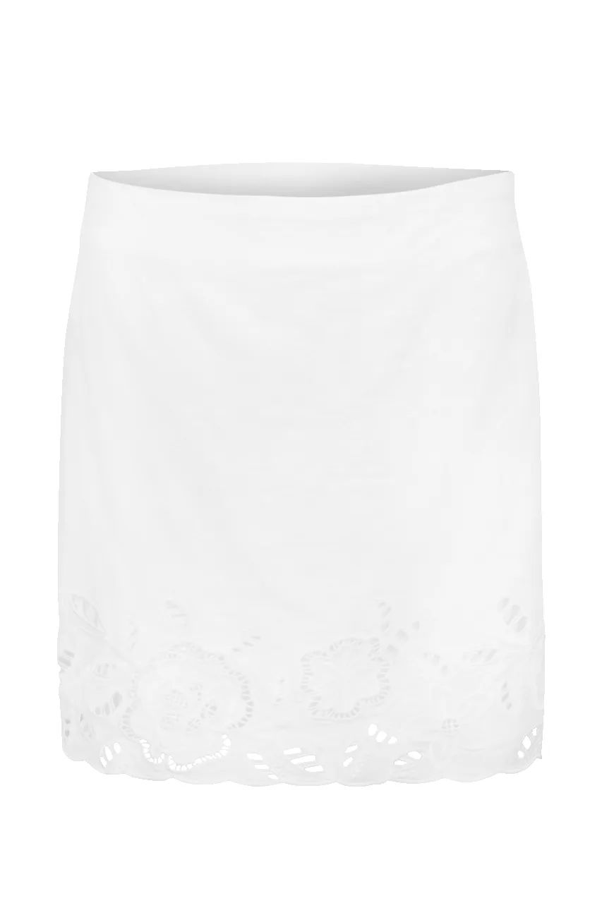 Z Supply Daya Embroidered Linen Mini Skirt sold by Pinto Ranch product image thumbnail 2