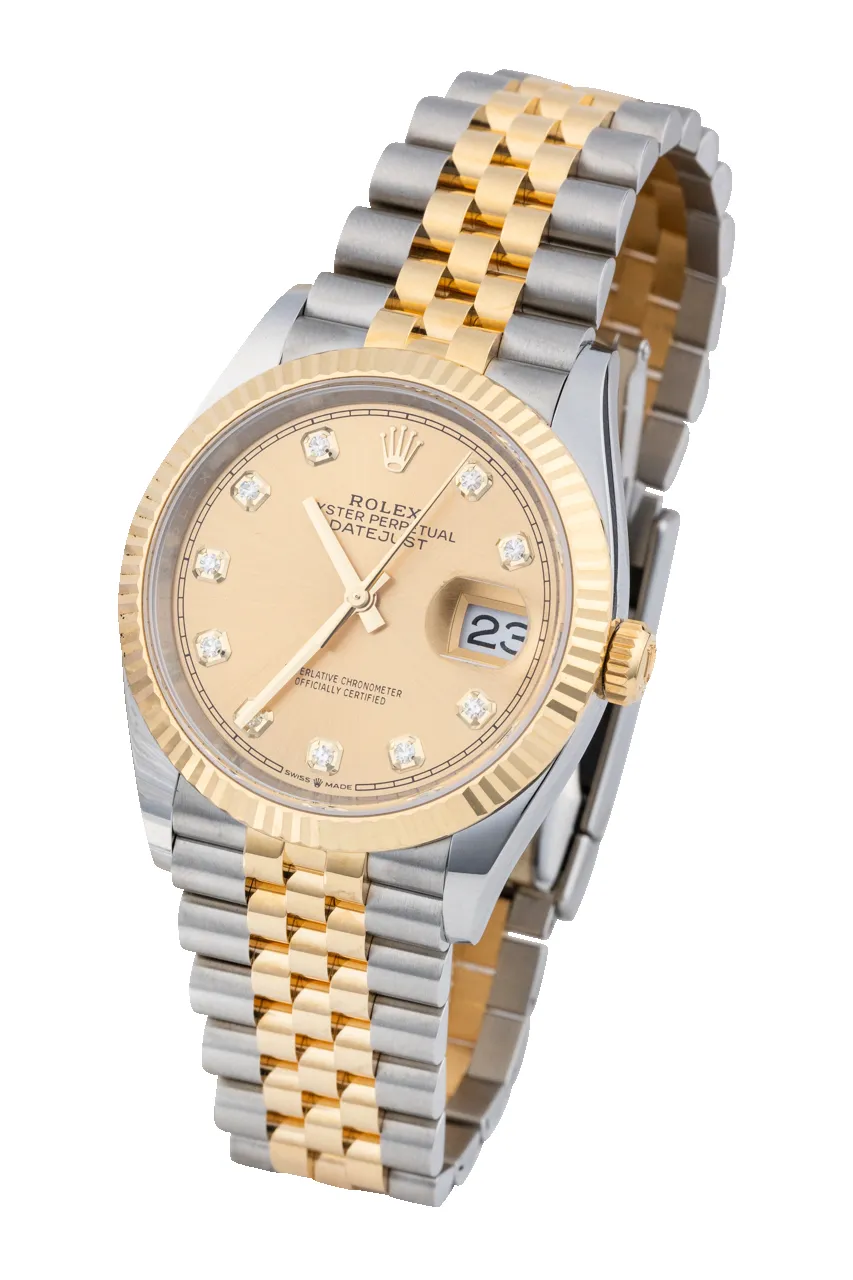 Pinto Ranch 36mm Champagne Diamond Dial Luxury Watch sold by Pinto Ranch product image thumbnail 3