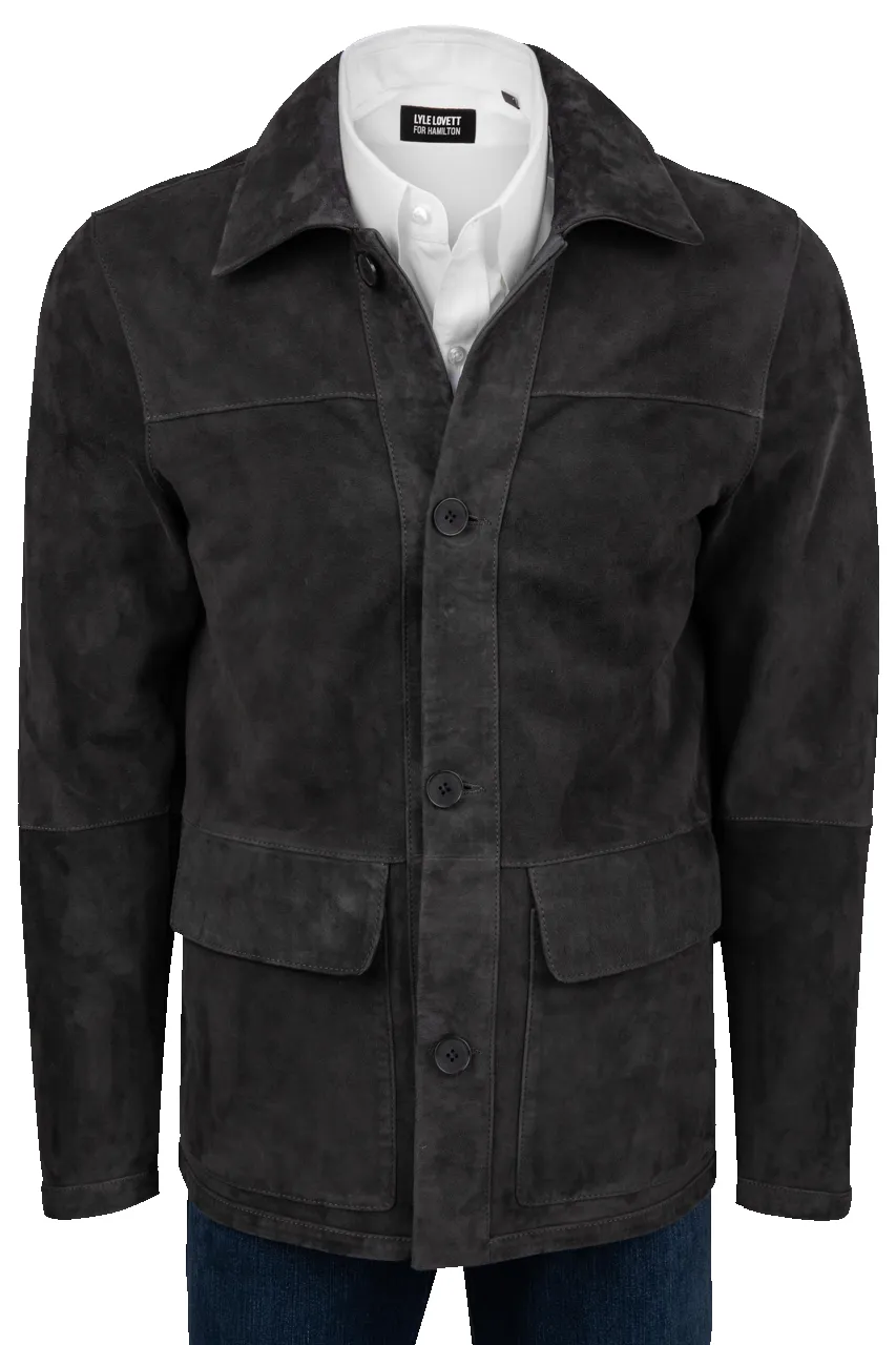 Z-1361 - CHARCOAL REVERSIBLE CASHMIRE JACKET sold by Pinto Ranch