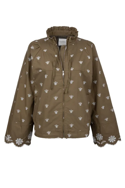 Raisonnel Embroidered Zip-Up Jacket made by Raisonnel