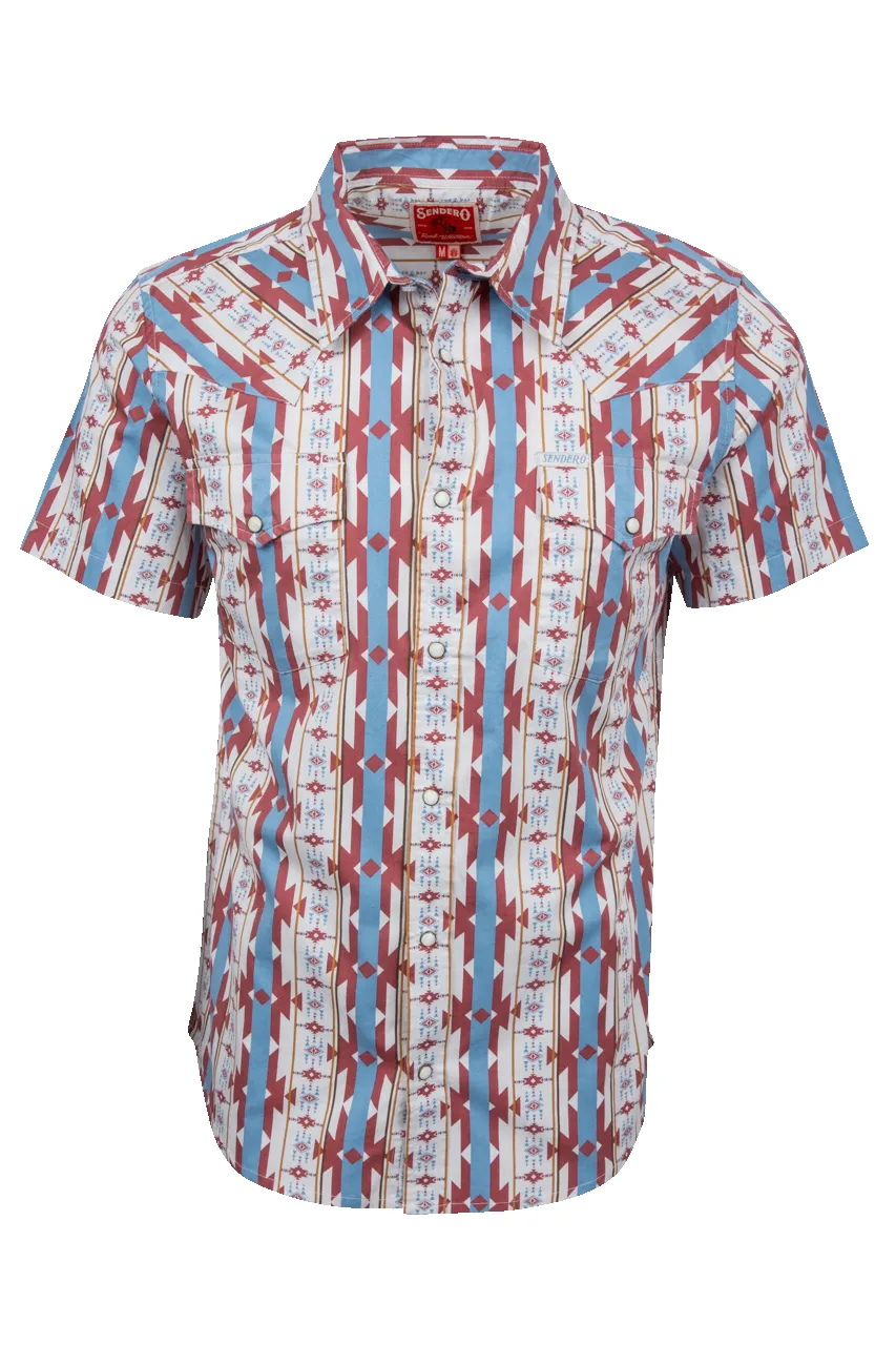Sendero Cienega Stripe Wyatt Pearl Snap Shirt sold by Pinto Ranch