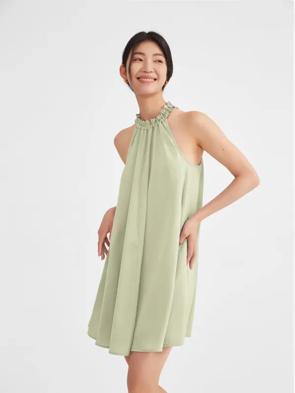 Rosa Halter Neck Mini Dress sold by Supesu