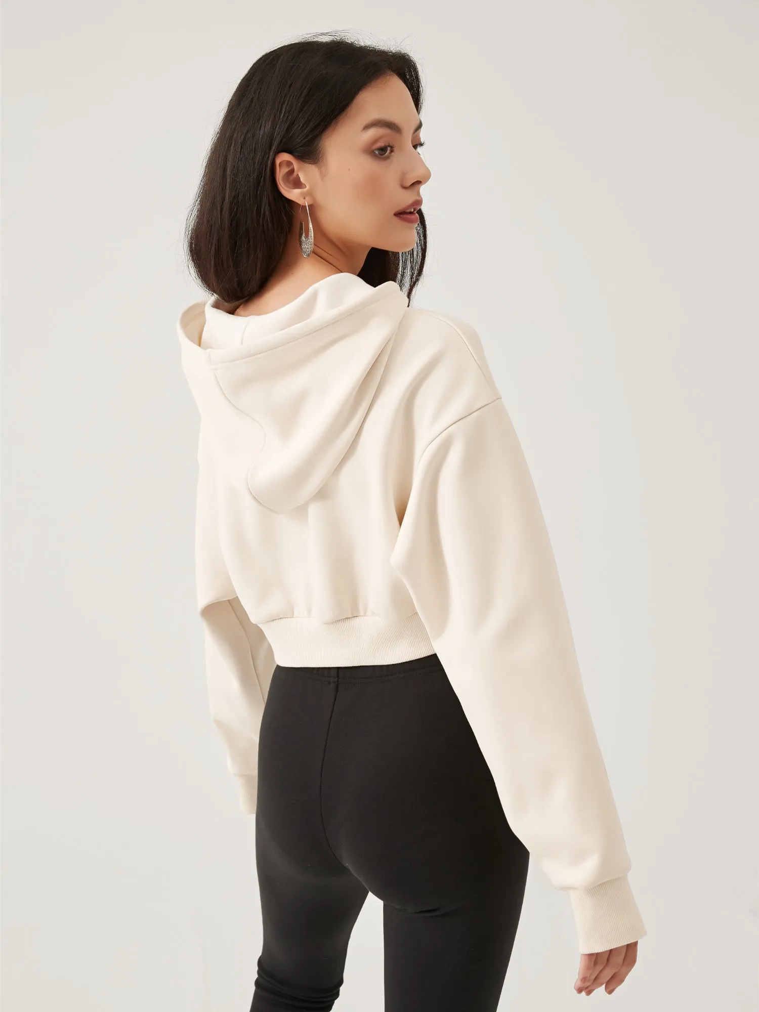 Cubby Hoodie, Extra Cropped sold by Supesu product image thumbnail 3