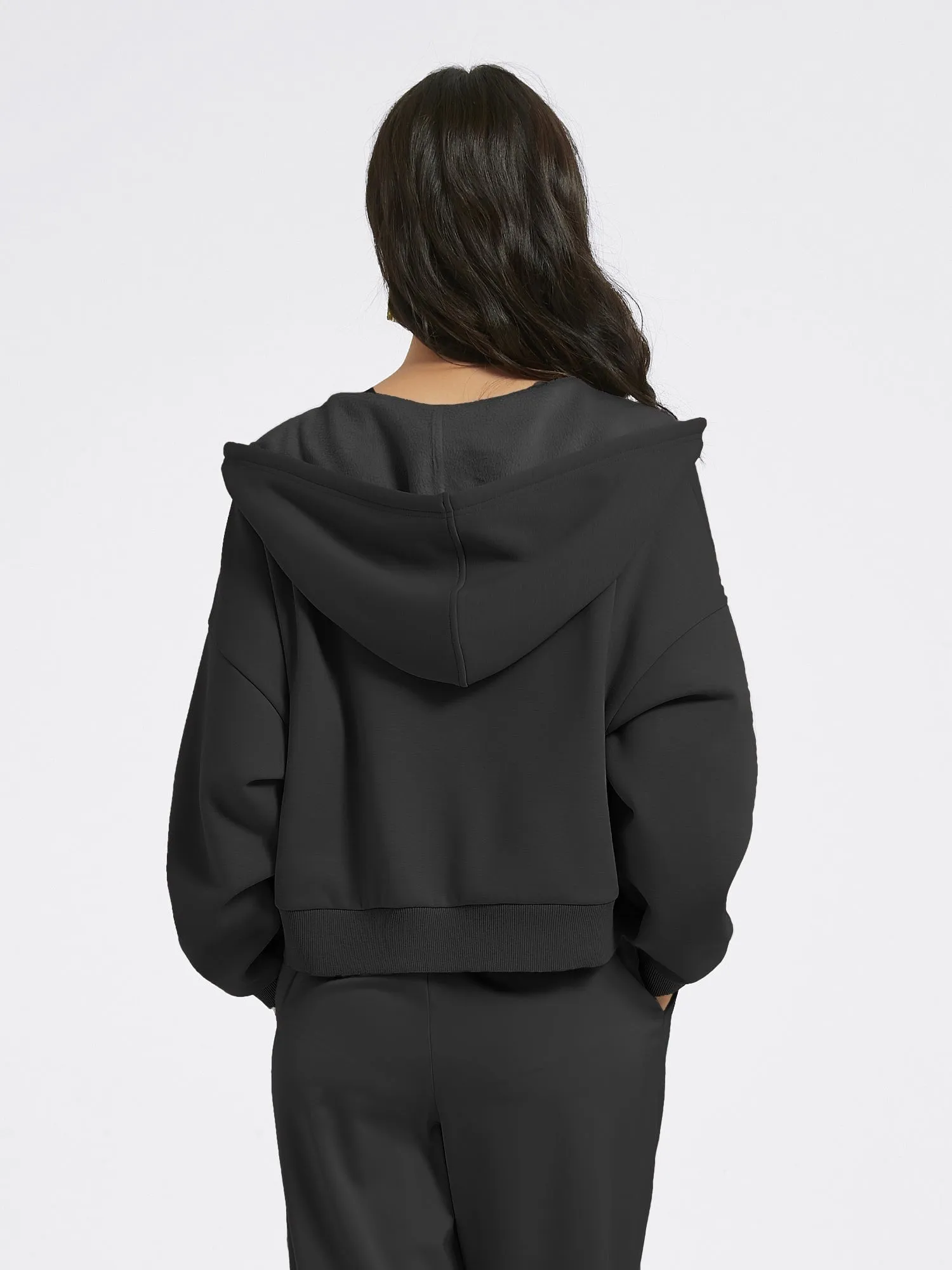 Cubby Zip Up Hoodie - Cropped sold by Supesu product image thumbnail 4
