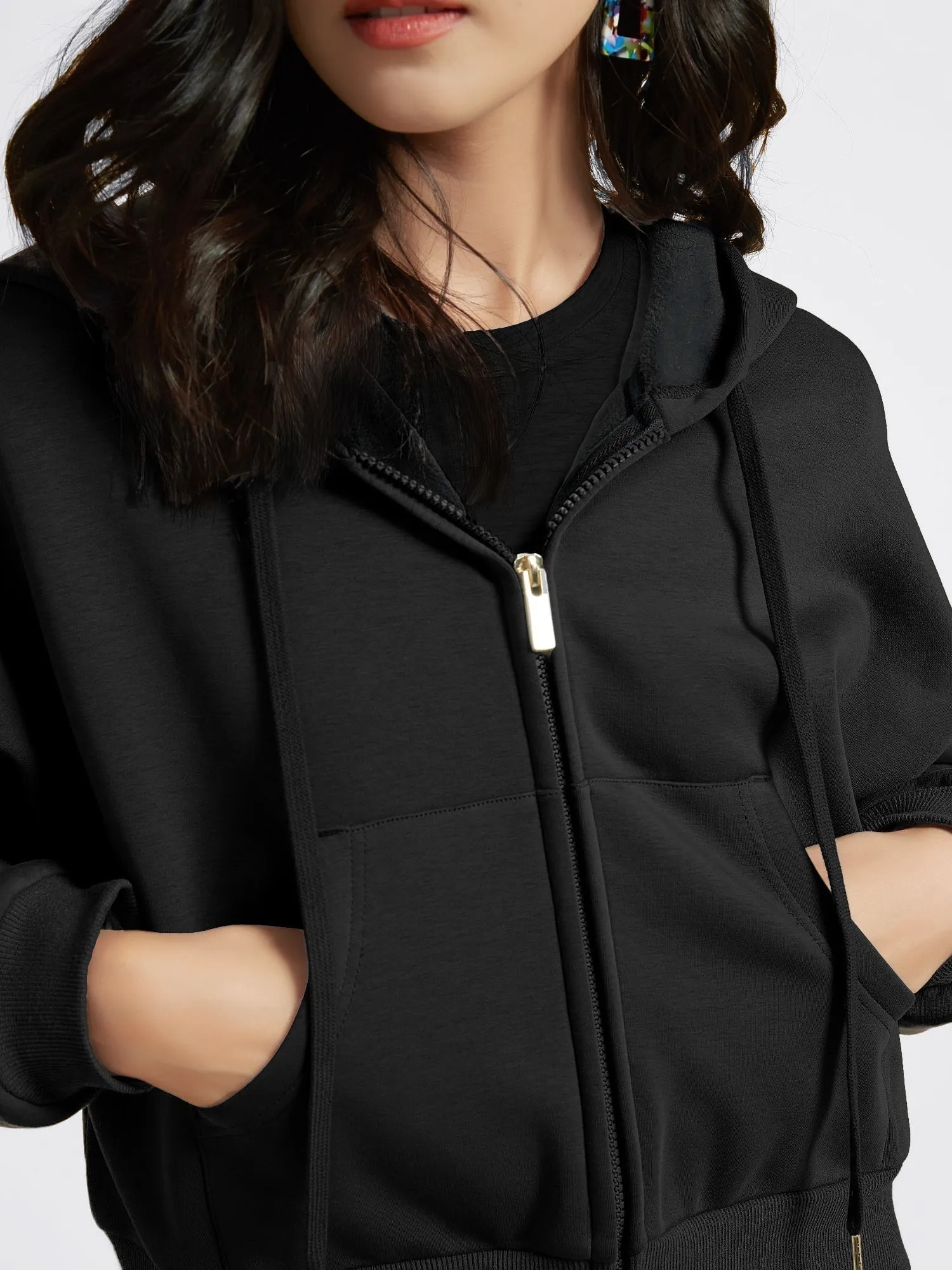 Cubby Zip Up Hoodie - Cropped sold by Supesu product image thumbnail 5