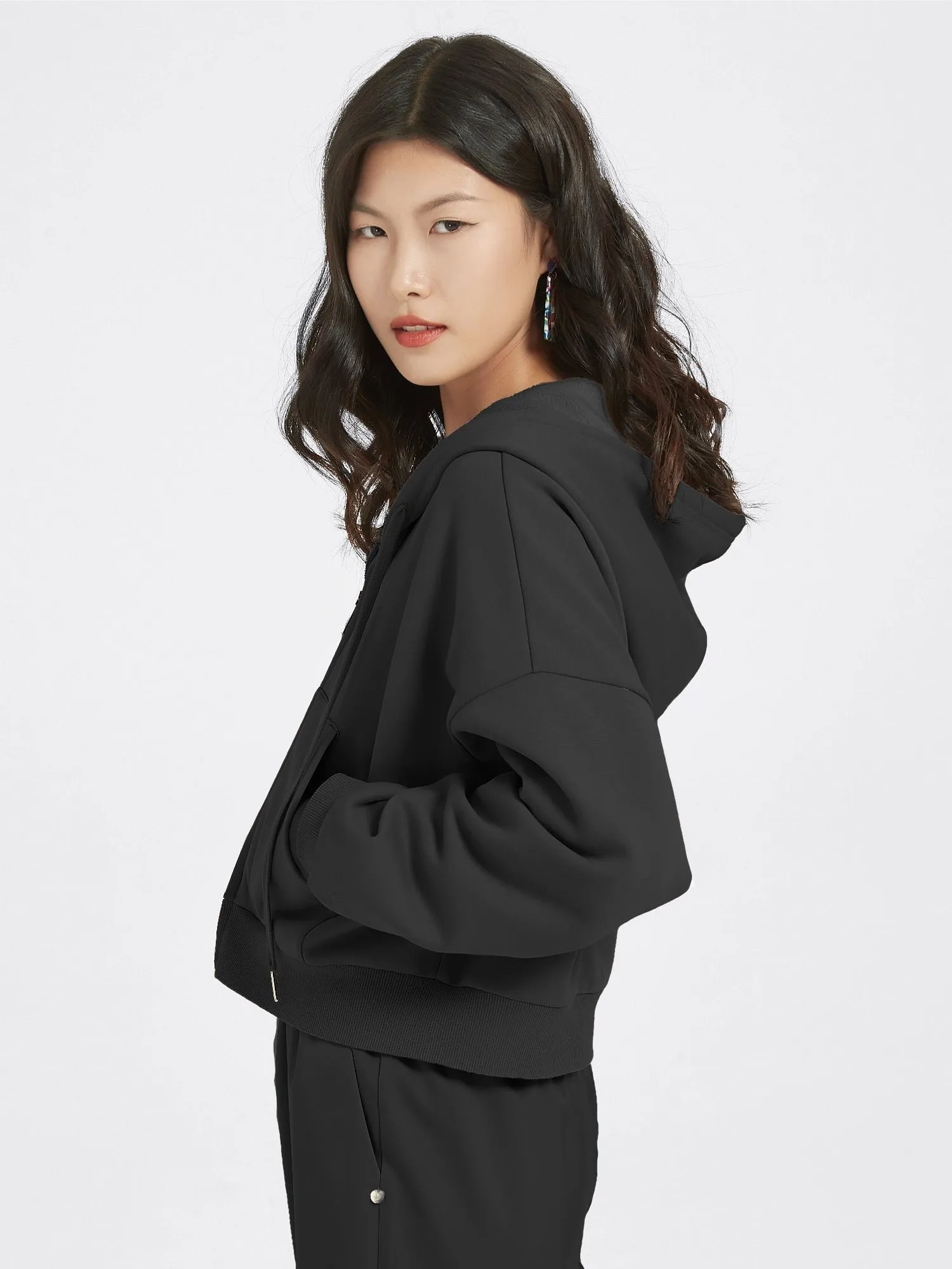 Cubby Zip Up Hoodie - Cropped sold by Supesu product image thumbnail 3