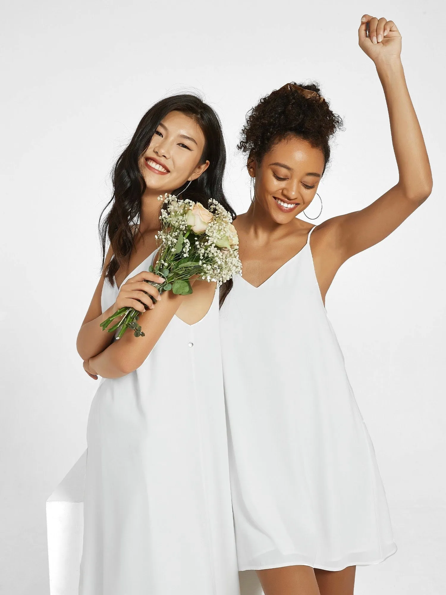 Serena Bridal Slip Dress, Midi sold by Supesu product image thumbnail 5