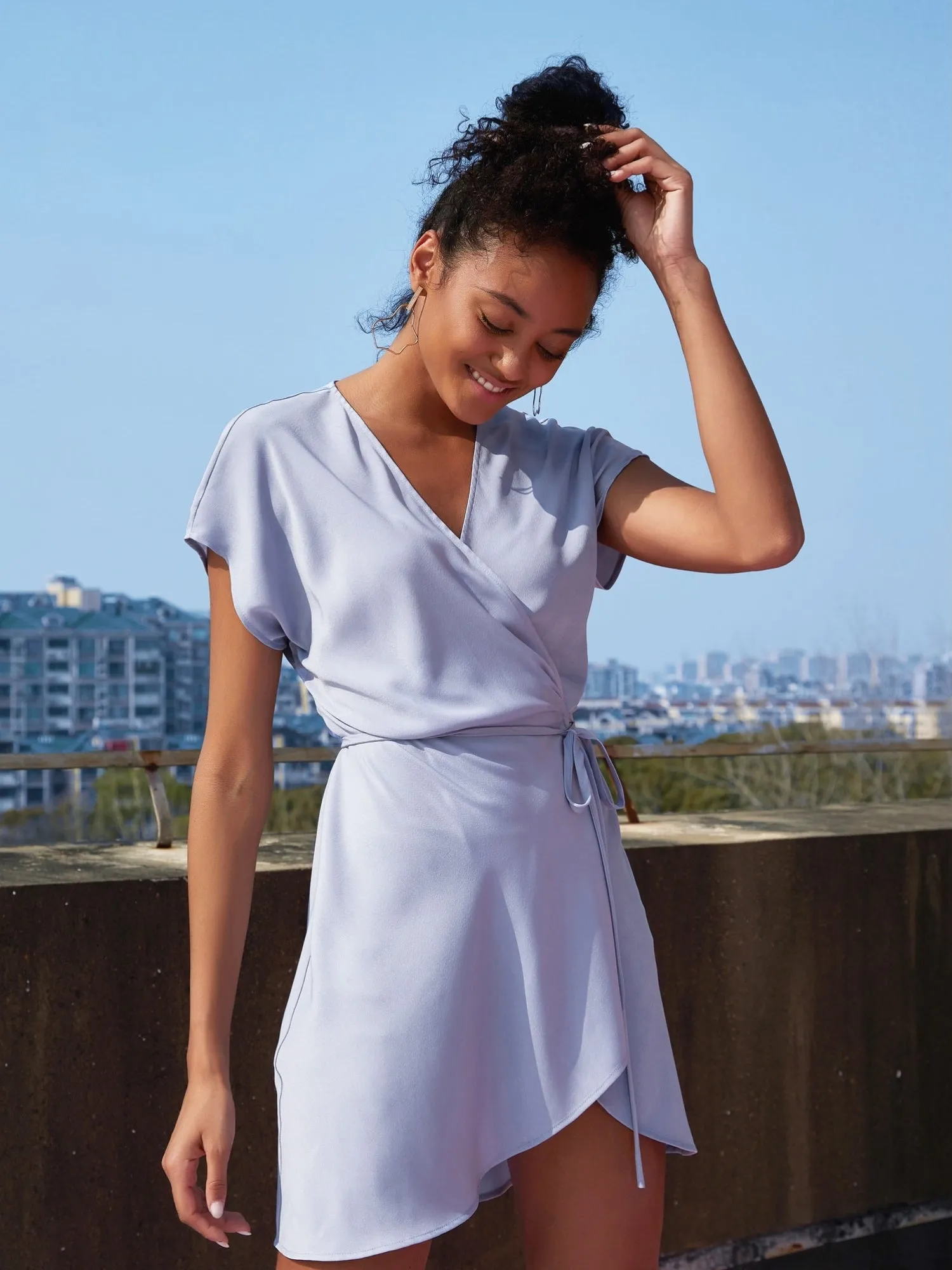 Tulip Wrap Dress sold by Supesu