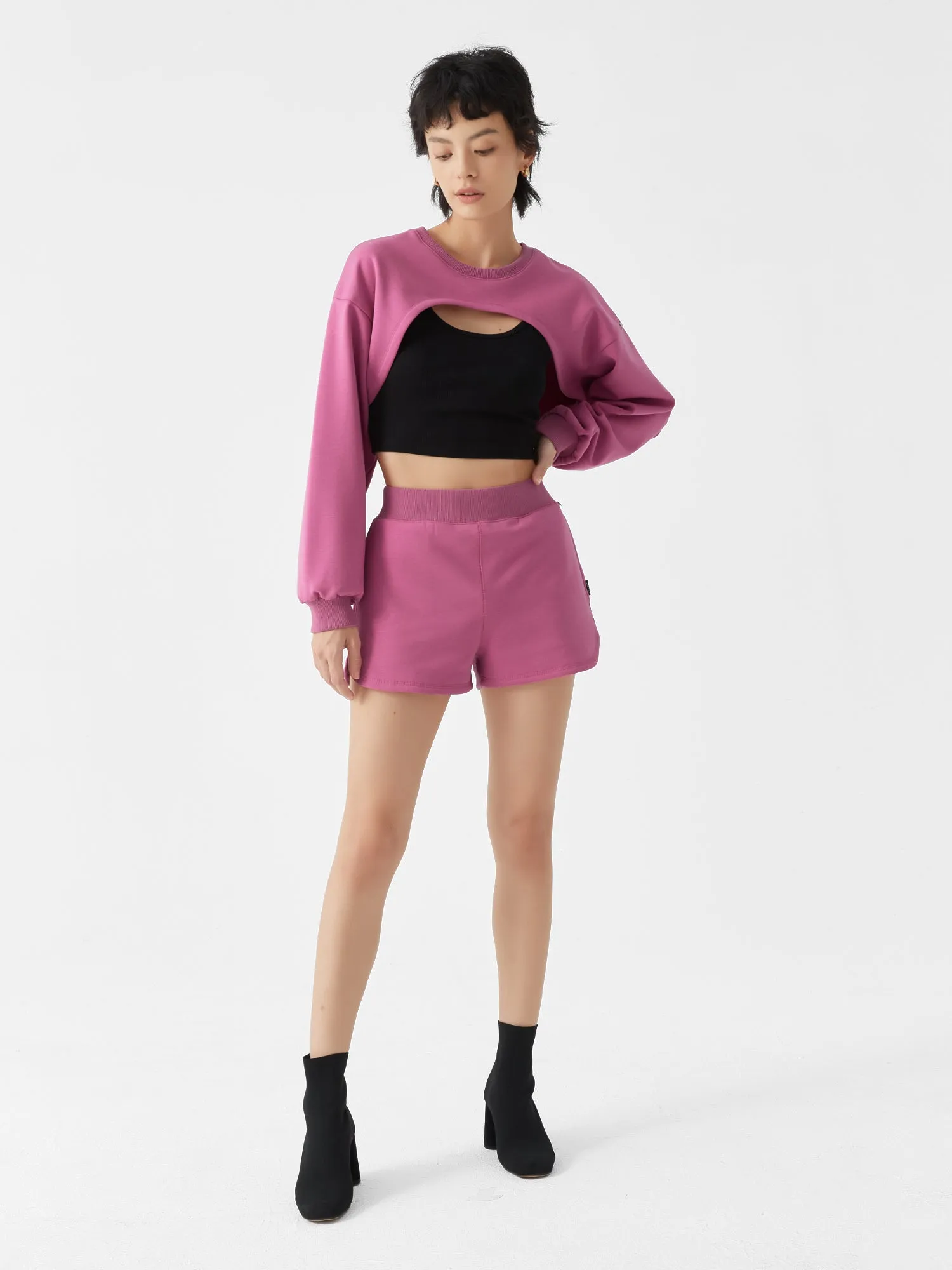 Cubby Shrug Sweater, Cropped sold by Supesu product image thumbnail 4