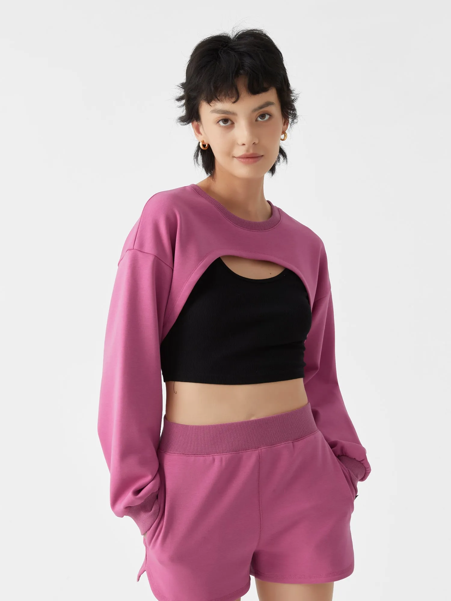 Cubby Shrug Sweater, Cropped sold by Supesu