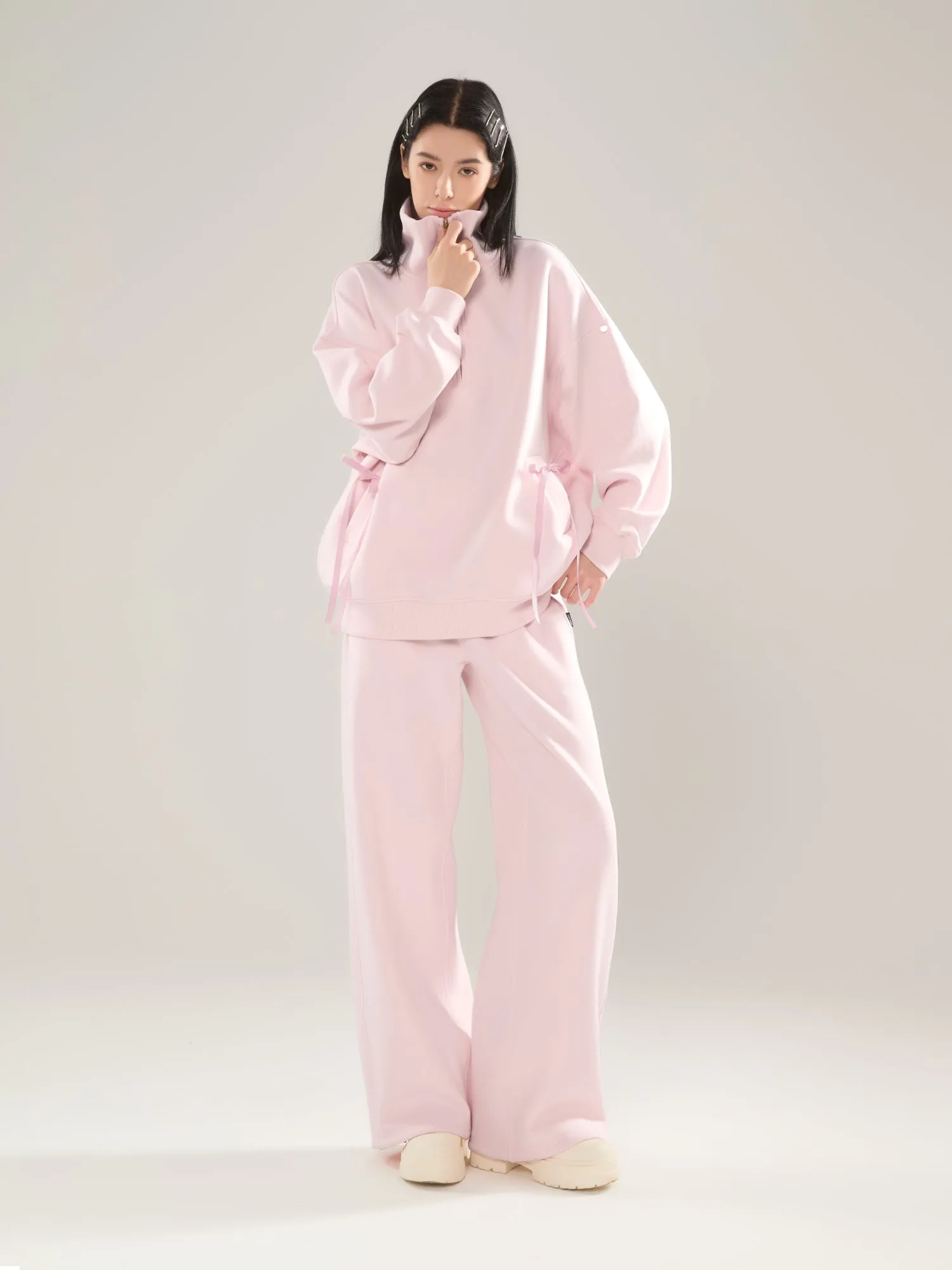 π Cubby Half Zip-up Sweatshirt, Oversized sold by Supesu product image thumbnail 4