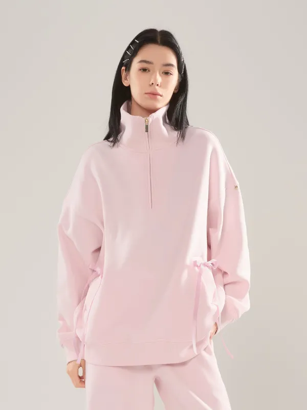 🎀 Cubby Half Zip-up Sweatshirt, Oversized sold by Supesu