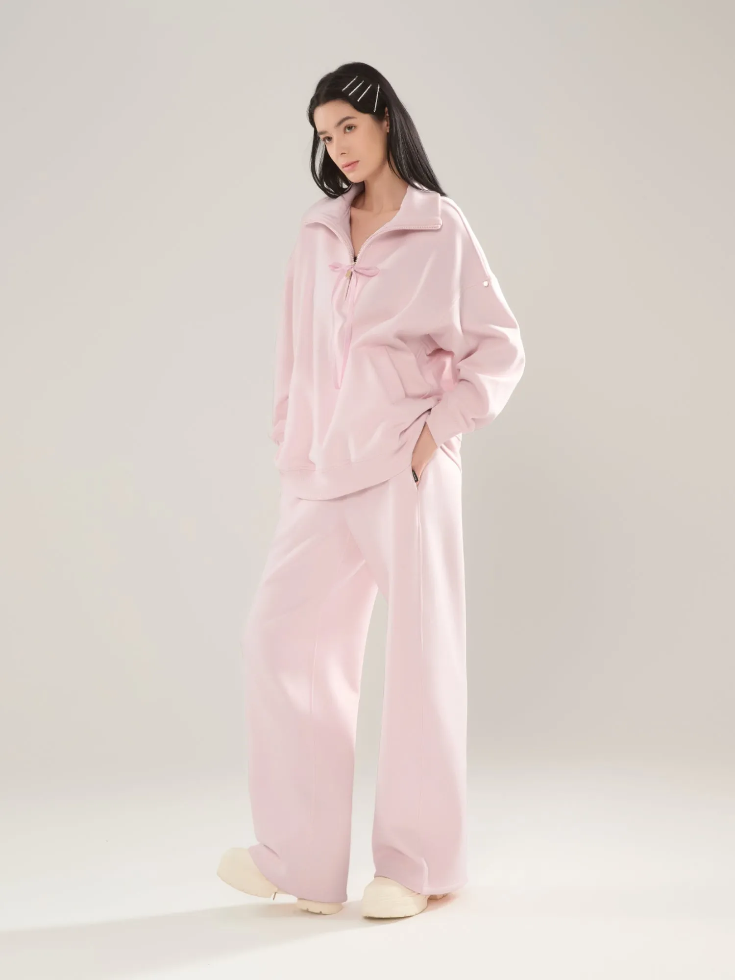 π Cubby Half Zip-up Sweatshirt, Oversized sold by Supesu product image thumbnail 3