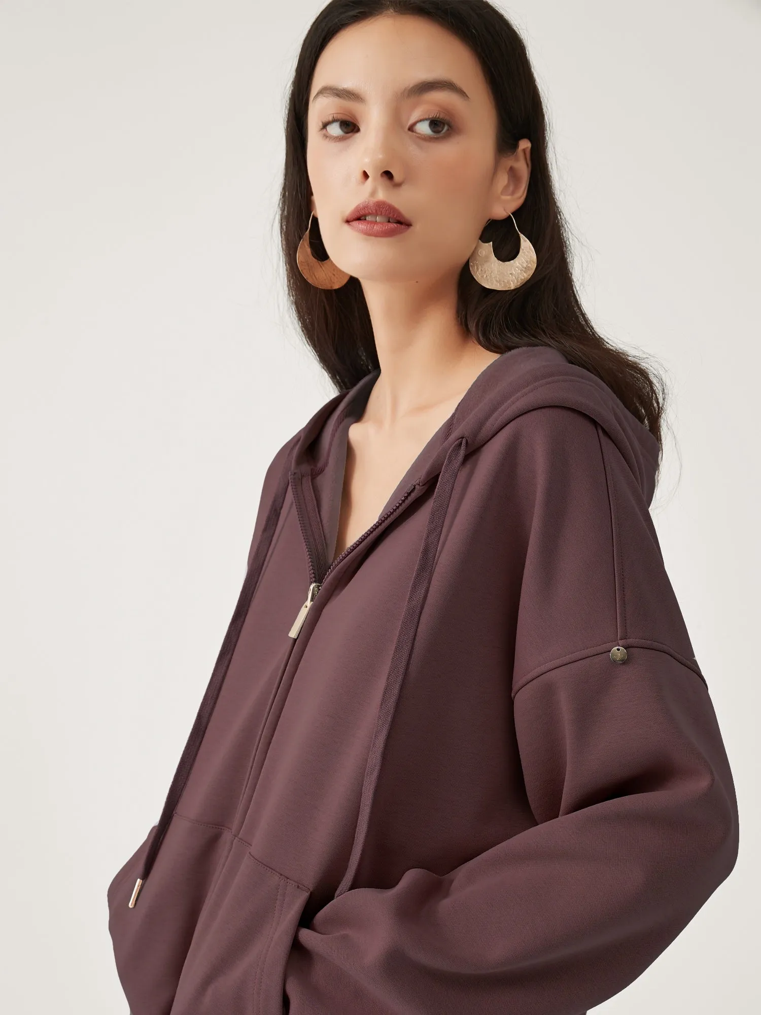 Cubby Zip Up Hoodie - Oversized & Reversible sold by Supesu product image thumbnail 4
