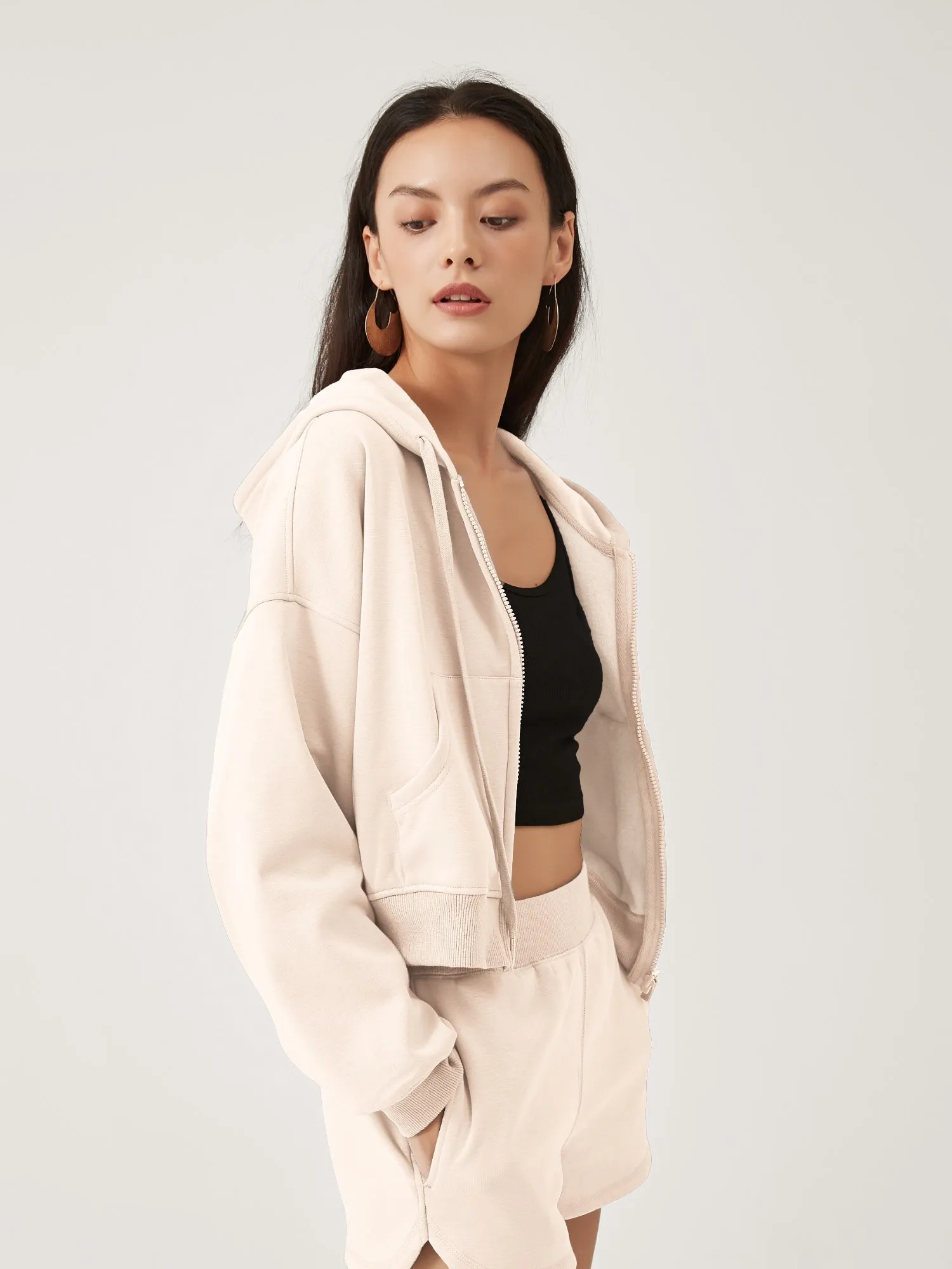 Cubby Zip Up Hoodie - Cropped & Reversible sold by Supesu product image thumbnail 2