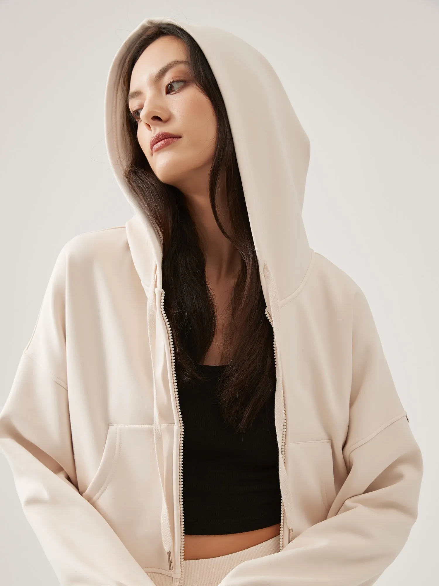 Cubby Zip Up Hoodie - Cropped & Reversible sold by Supesu product image thumbnail 4