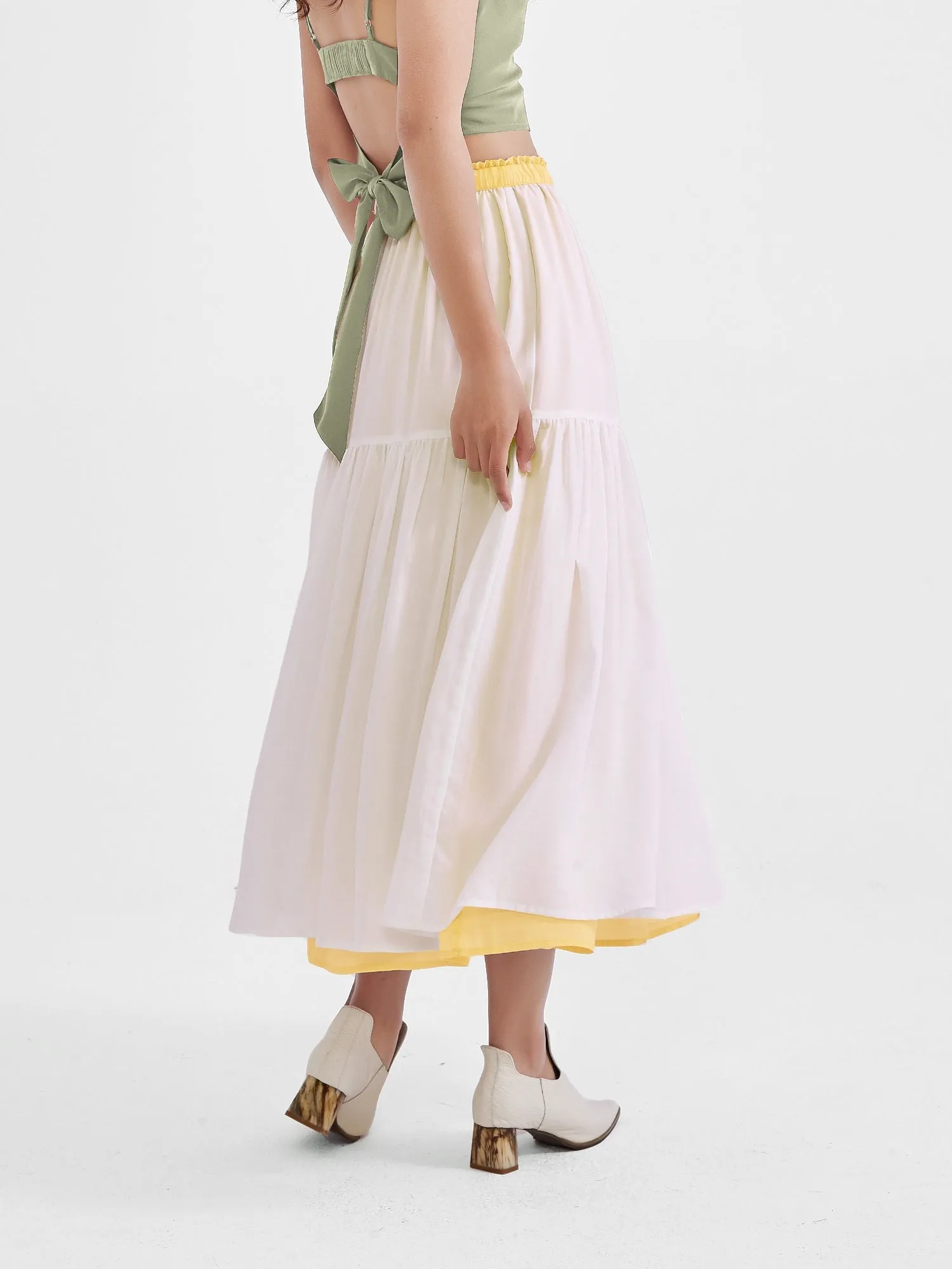 Sunflower Skirt, Reversible + Multi-Color sold by Supesu product image thumbnail 3