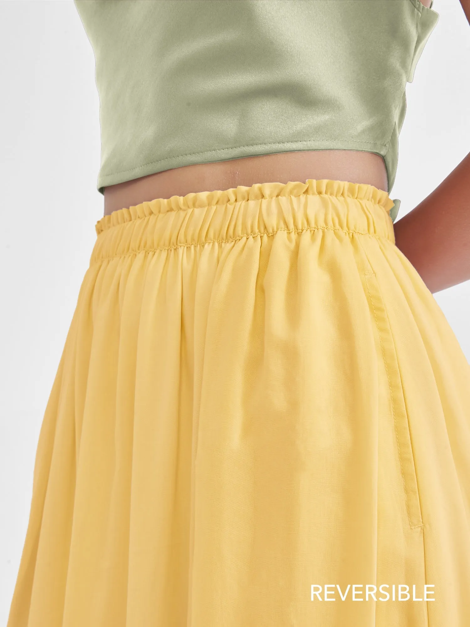 Sunflower Skirt, Reversible + Multi-Color sold by Supesu product image thumbnail 5