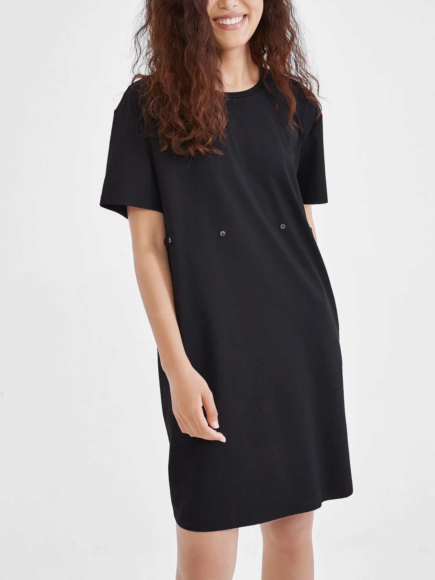 Simply Soft* T-Shirt Dress sold by Supesu product image thumbnail 2