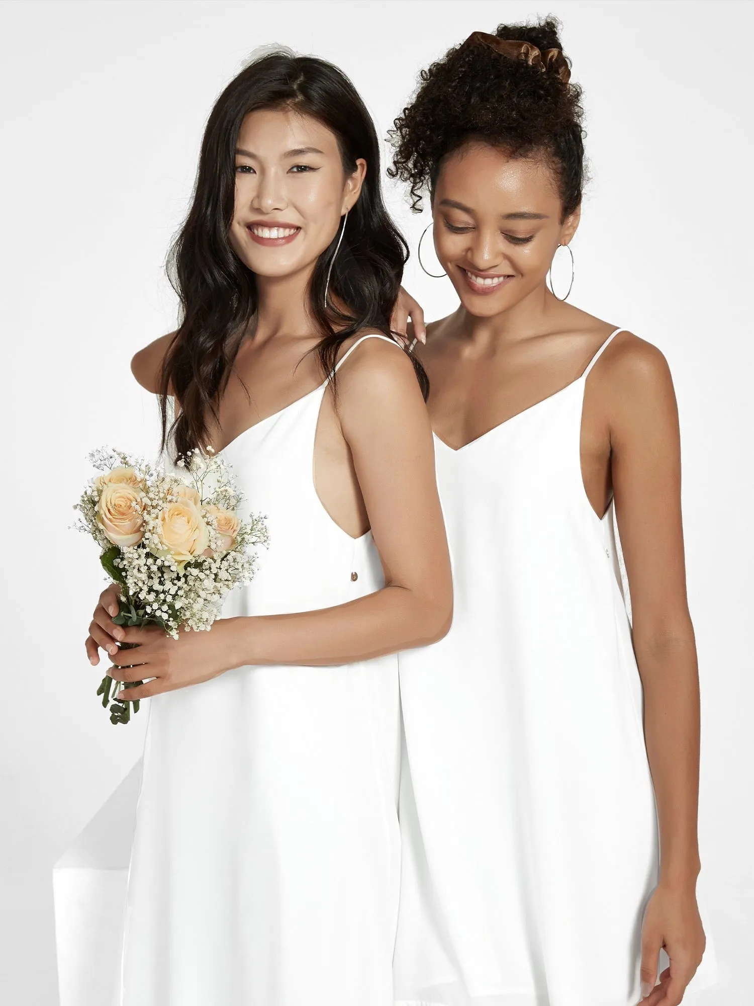 Serena Bridal Slip Dress, Mini sold by Supesu product image thumbnail 5