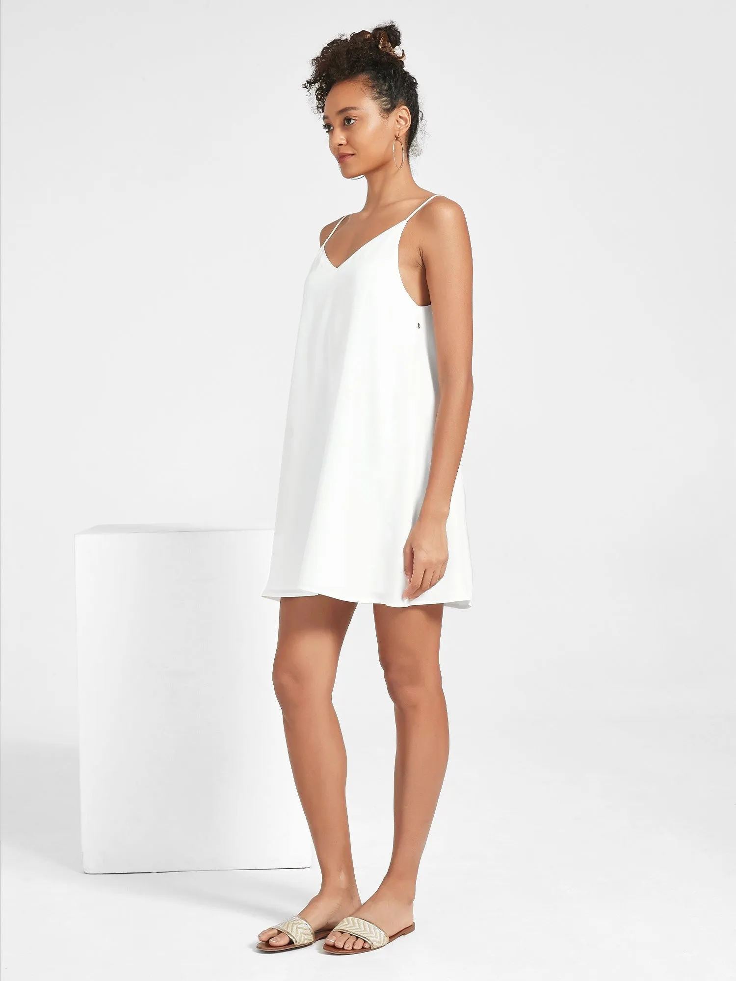 Serena Bridal Slip Dress, Mini sold by Supesu product image thumbnail 2