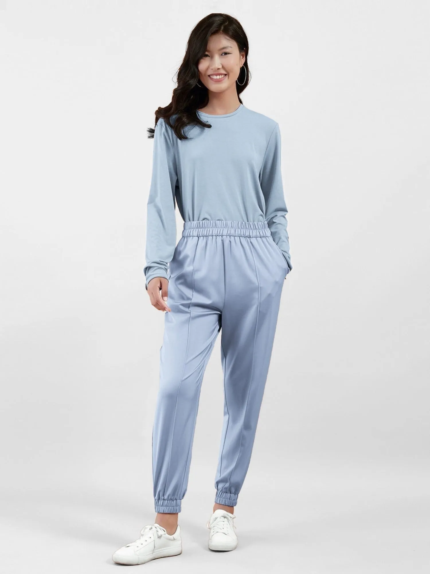 SHINE Satin Jogger sold by Supesu product image thumbnail 3