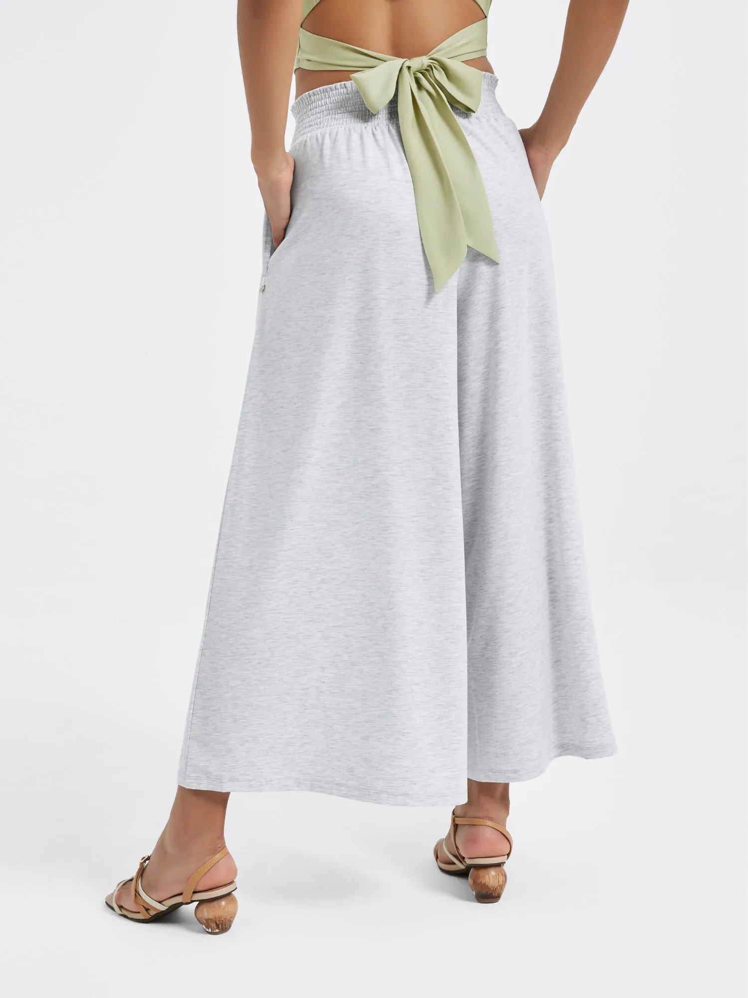 Waist Slimming Ankle Pants, Wide Leg sold by Supesu product image thumbnail 5
