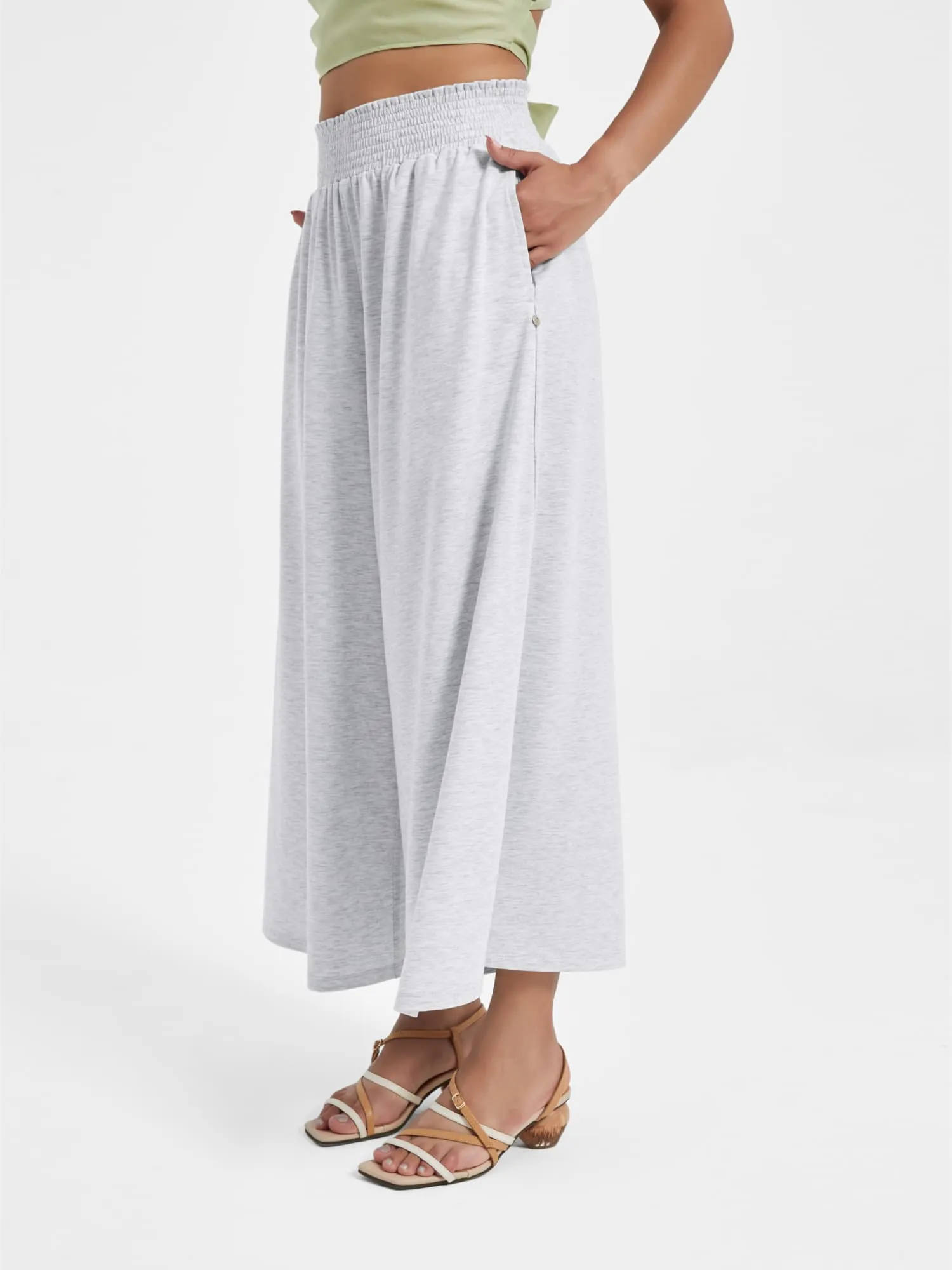 Waist Slimming Ankle Pants, Wide Leg sold by Supesu product image thumbnail 3