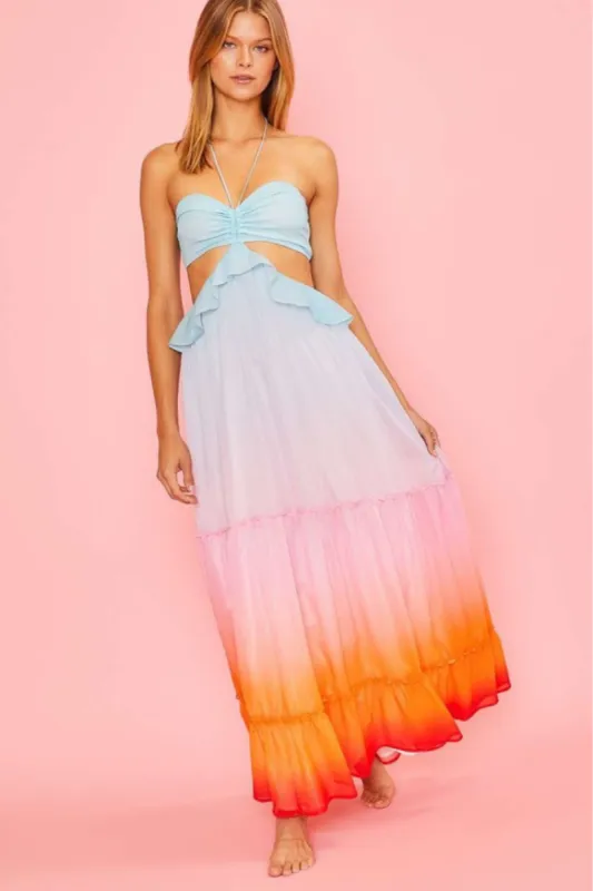 Sunset Ombre Maxi Dress sold by Confête
