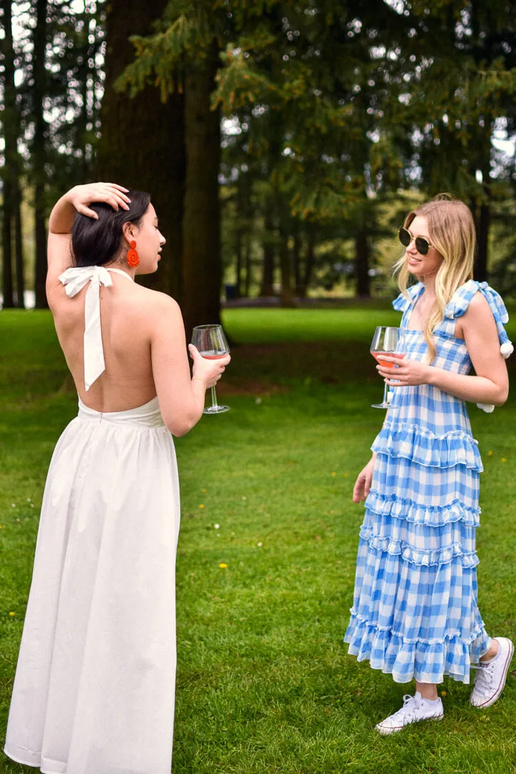 Farrah White Halter Midi Dress - FINAL SALE sold by Confête product image thumbnail 3