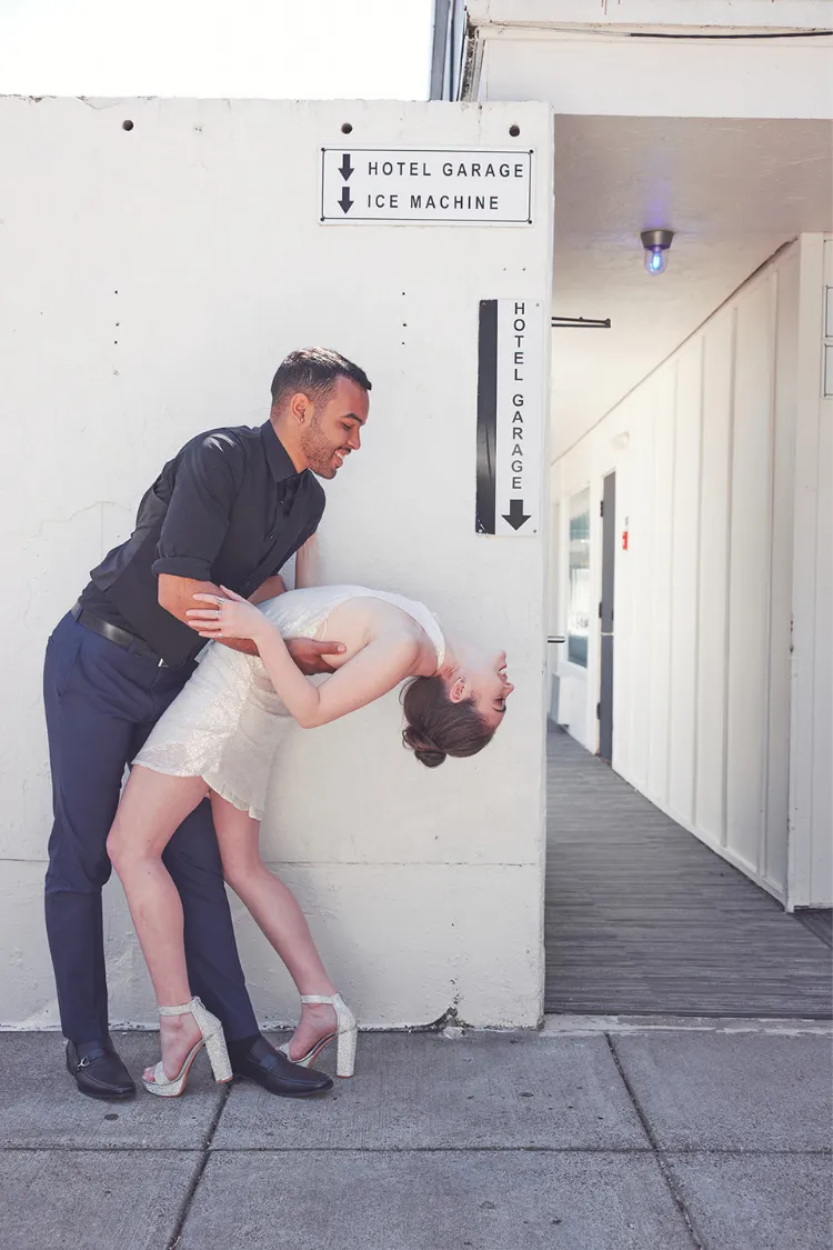 Mia White Sequin Halter Mini Dress sold by Confête product image thumbnail 3