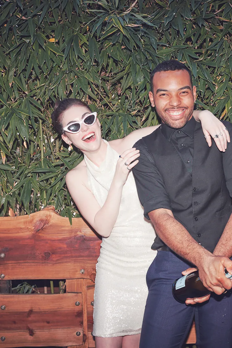 Mia White Sequin Halter Mini Dress sold by Confête