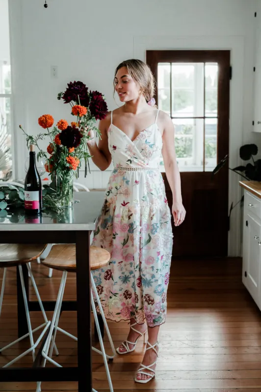 Waverly Floral Embroidered Midi Dress - FINAL SALE sold by Confête