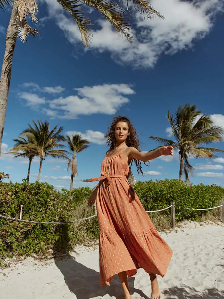 Kara Long Dress Dubai Terracotta - FINAL SALE sold by Confête product image thumbnail 2