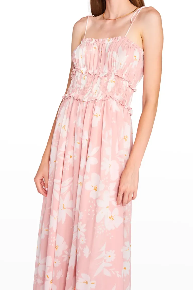 Gabby Pink Floral Midi Dress - FINAL SALE sold by Confête product image thumbnail 4