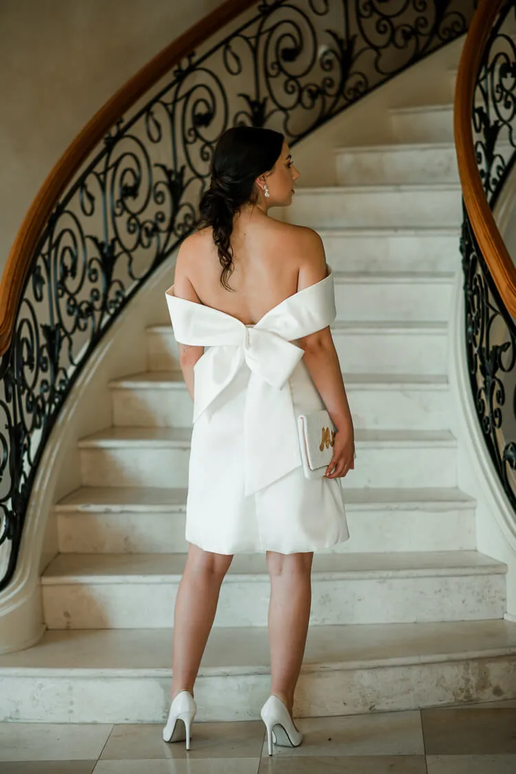 Eliza Bow Back Shift Dress sold by Confête product image thumbnail 3