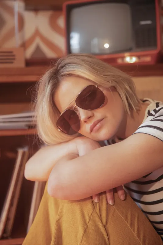 Billie Sunglasses - Brown/ Gold sold by Confête
