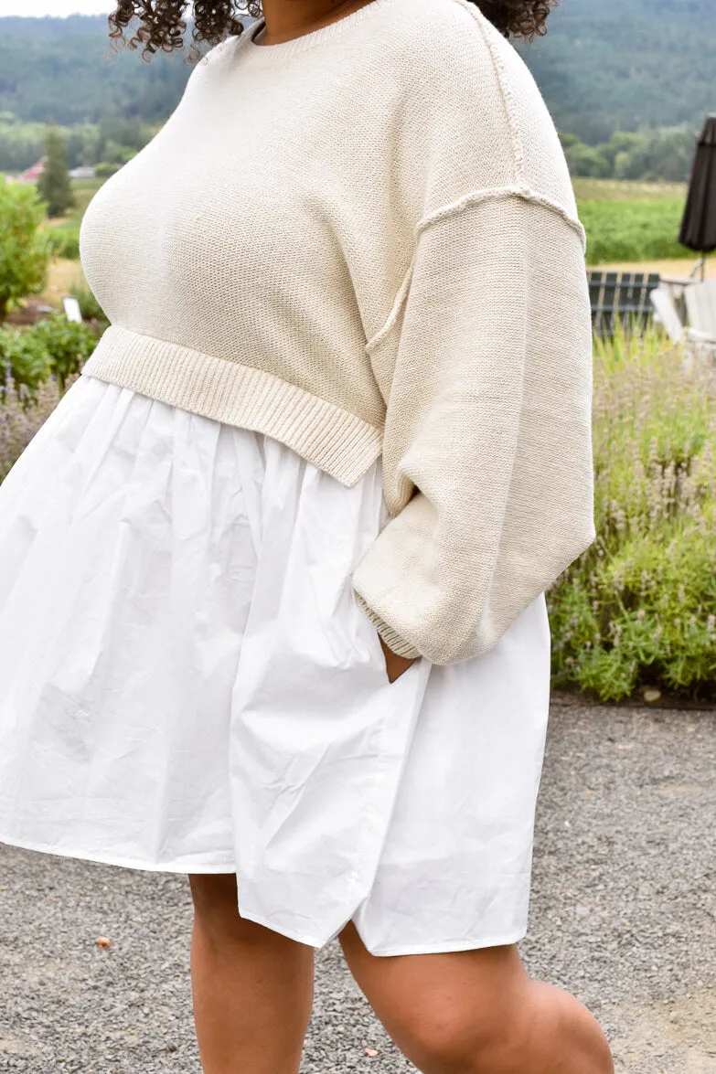 Isabel Mixed Media Mini Dress sold by Confête product image thumbnail 5