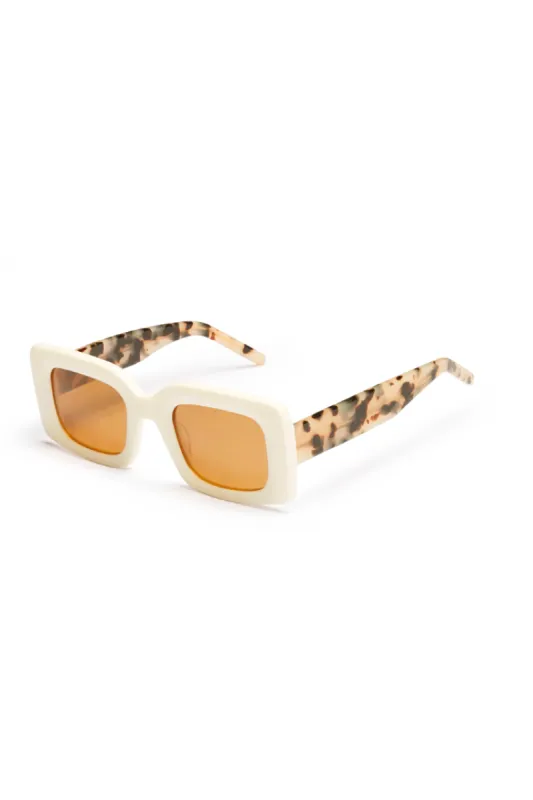 The Kendall Sunglasses - Ivory/ Tortoiseshell sold by Confête