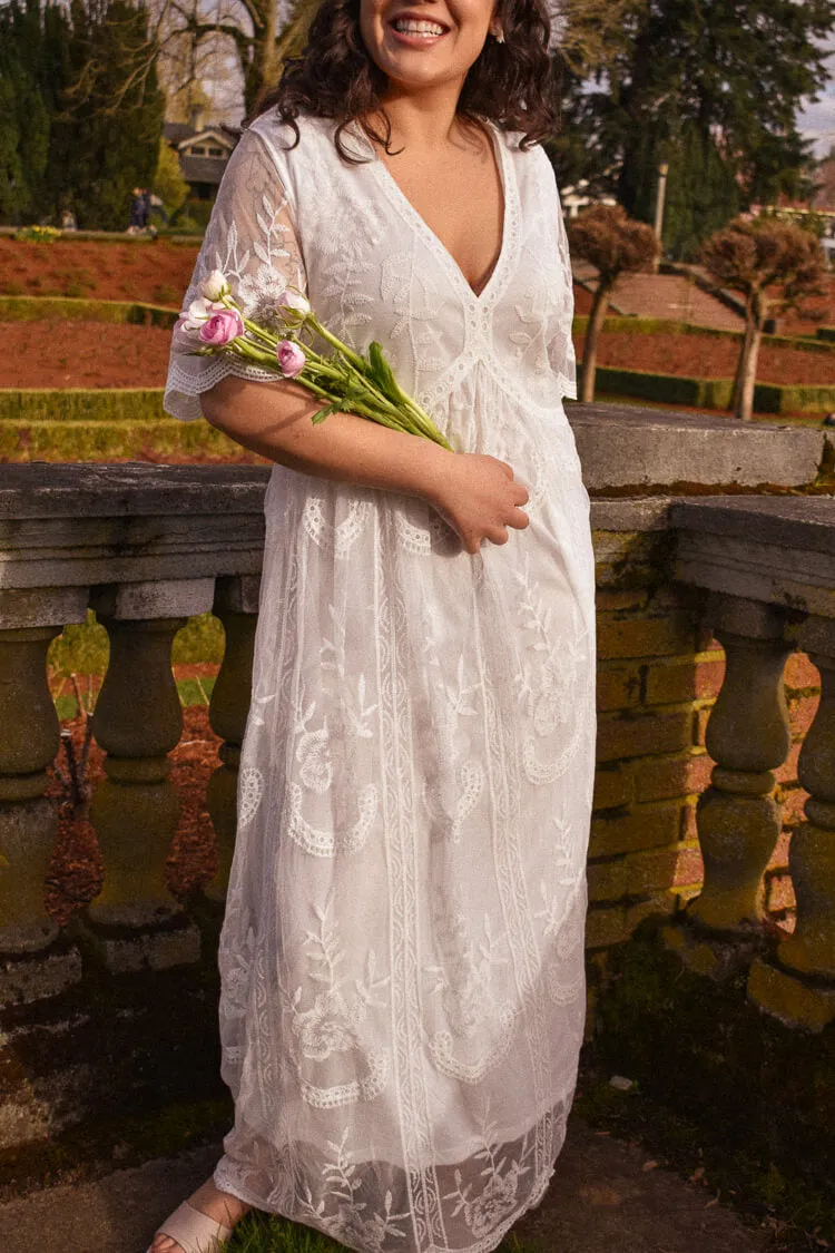 Edie Lace Maxi Dress sold by Confête product image thumbnail 4